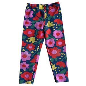 Hanna Andersson Multicolored Floral Leggings (3T/90)